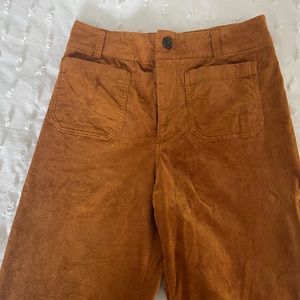 Women’s Maeve The Colette high cropped pants burnished copper.